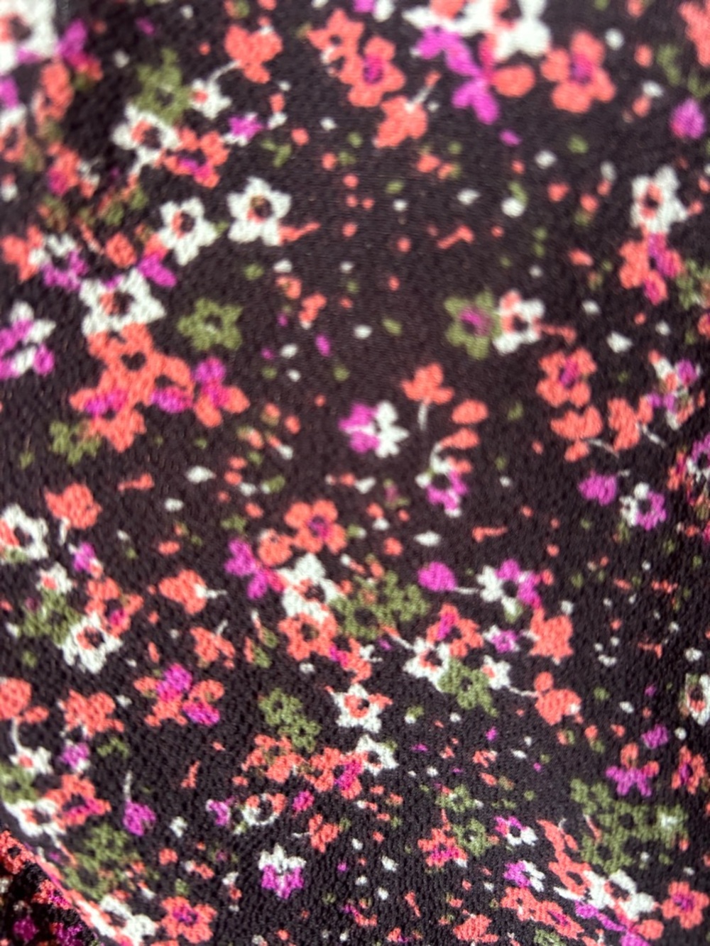 Maggy London Brown Wrap Style Midi Dress with  Floral Print - Picture 4 of 7